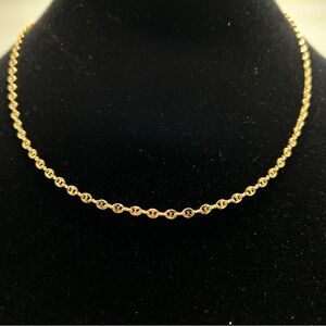 Monet, Gold Alyssa Necklace, 20”, Mariners Link, Vintage, New Old Stock, NWT